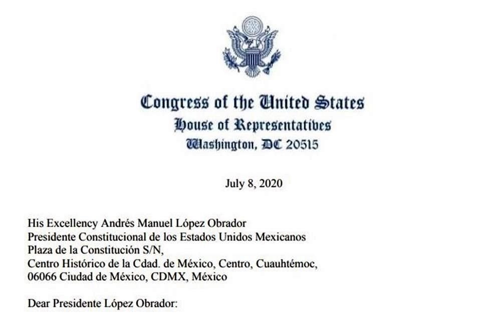 Legisladores de Cámara baja de EU pidieron a Presidente mexicano responder por escrito a una serie de preocupaciones laborales por el T-MEC.