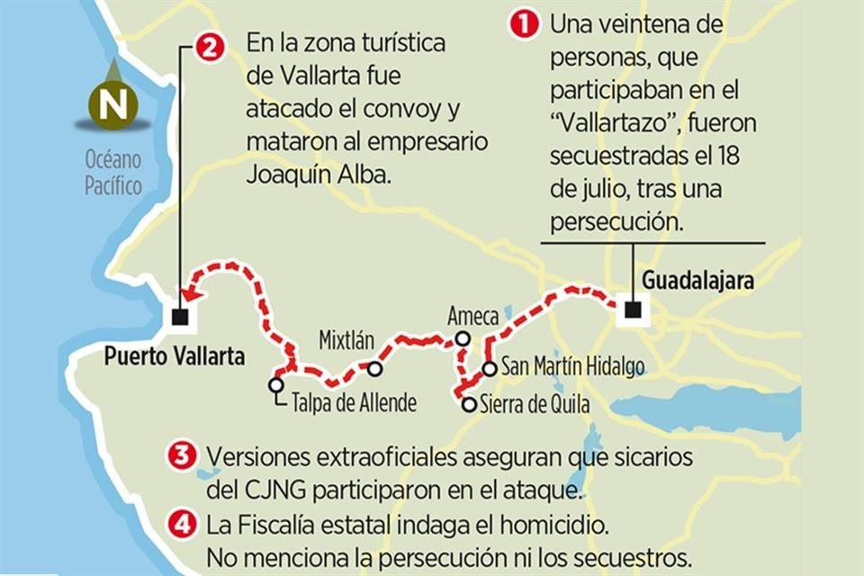 VALLARTAZO TRÁGICO. Un recorrido de Guadalajara a Vallarta con vehículos todoterreno acabó con un secuestro. Se desconoce si ya fueron liberados todos los plagiados: