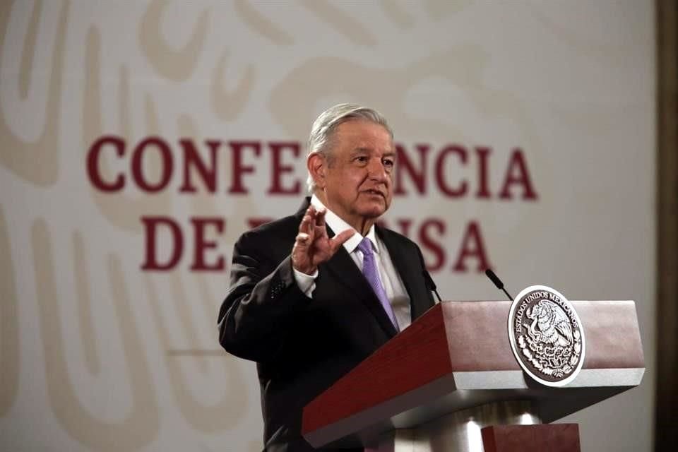 Lpez Obrador en su conferencia maanera de este jueves.