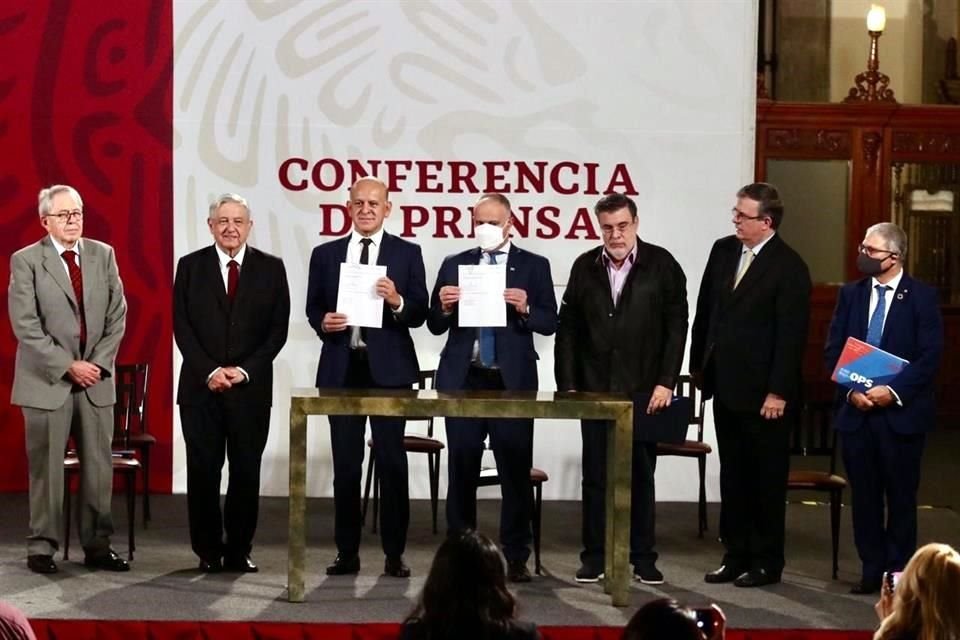 El convenio fue firmado en la conferencia matutina del Presidente Andrés Manuel López Obrador.