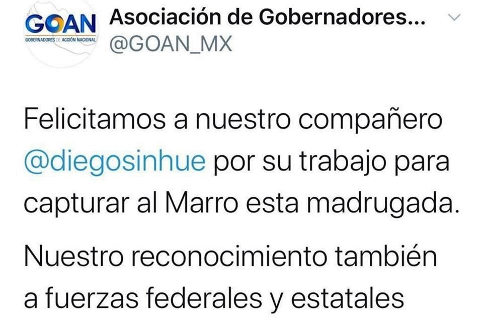 Los Gobernadores panistas afirmaron que la detención de 'El Marro' es un logro para Guanajuato y para el País.