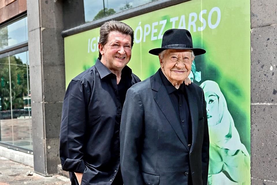 Ignacio López Tarso (der.) actuará con su hijo Juan (izq.) en la obra 'Leonardo y La Máquina de Volar'.