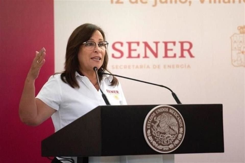 Rocío Nahle, titular de la Secretaría de Energía.