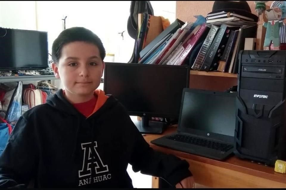 Carlos Santamaría Díaz, de 14 años, será el alumno más joven de la Anáhuac Mayab; estudiará Ingeniería Biomédica.