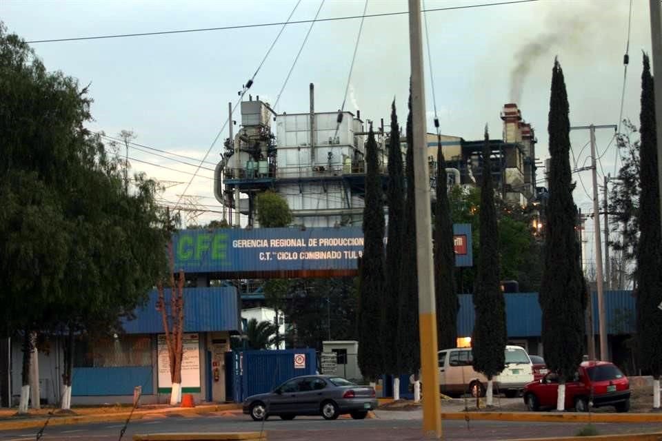La CFE es propietaria y operadora de la planta.planta termoeléctrica de Tula, ubicada al norte de Ciudad de México.