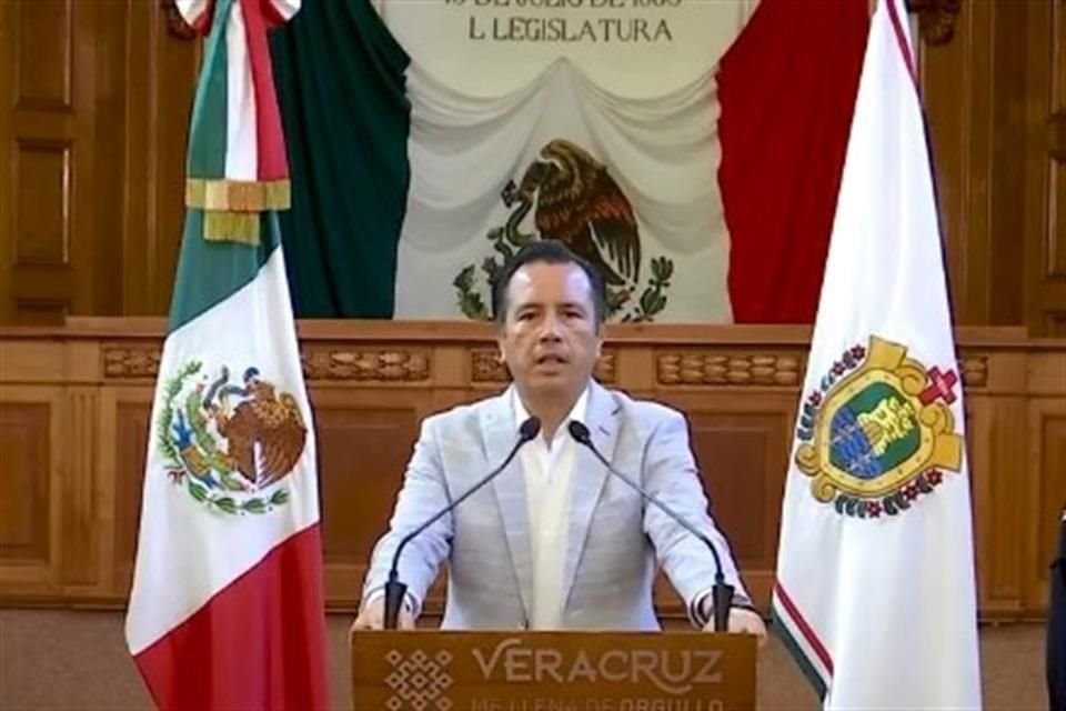 El Gobernador García en un mensaje.