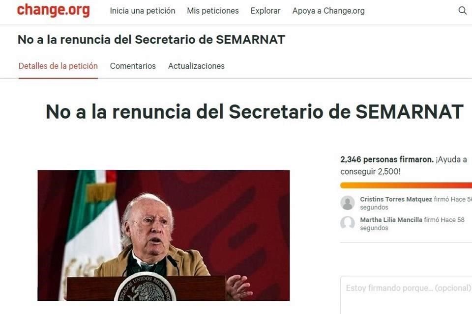 La petición va dirigida al Presidente Andrés Manuel López Obrador.