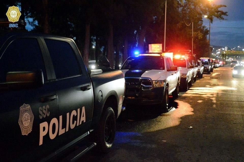 Se han asegurado 104 armas blancas y punzocortantes, 36 réplicas y 26 armas de fuego, sobre todo, en Iztapalapa, Gustavo A. Madero y Venustiano Carranza.