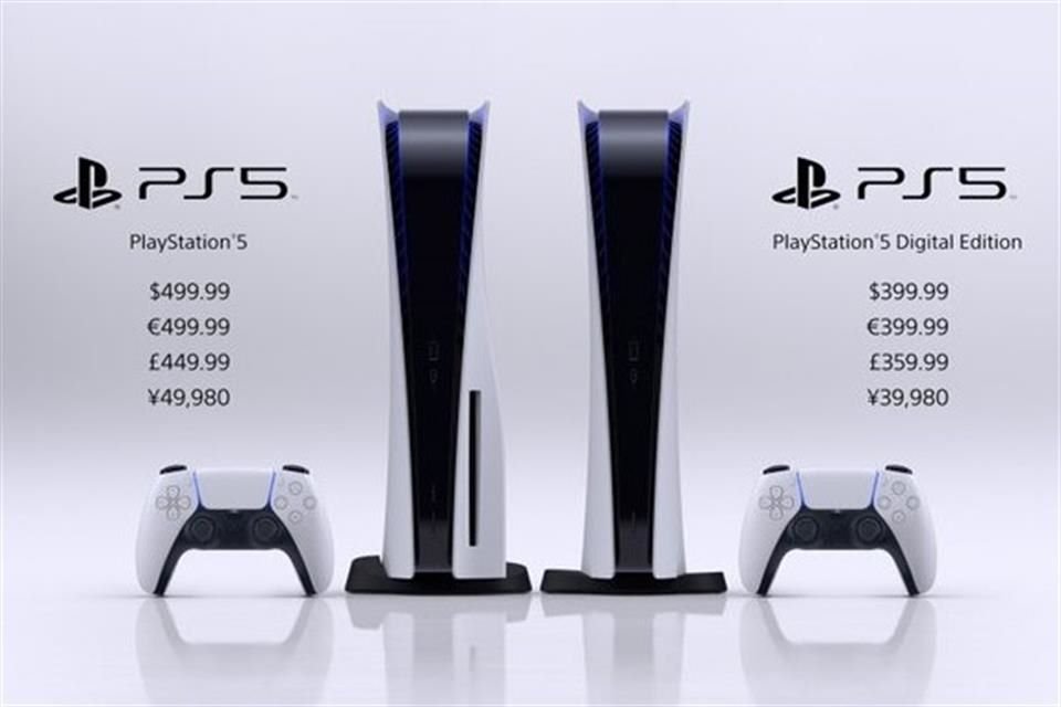 PlayStation 5 tendrá precios de 499.99 y 399.99 dólares para la versión sin lector de disco.