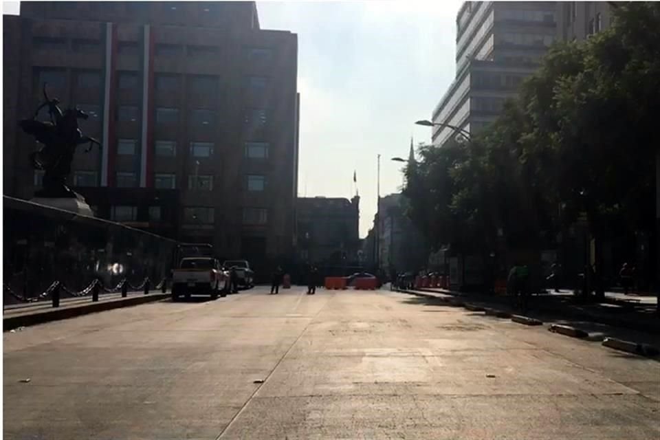 La Policía local ha despejado el paso sobre Avenida Juárez.
