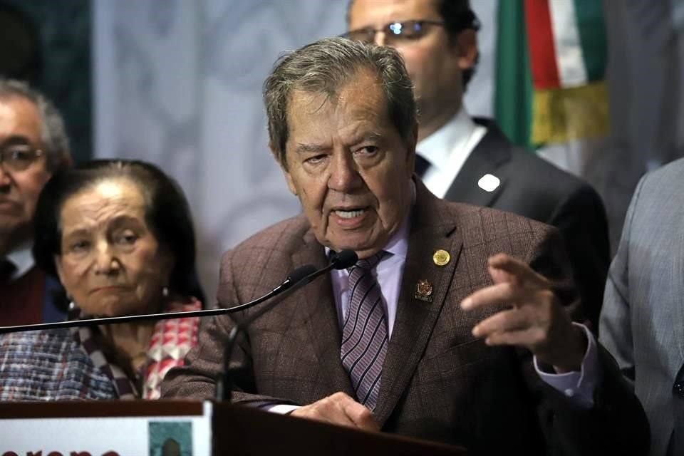 Porfirio Muñoz Ledo, diputado y aspirante a la presidencia de Morena.