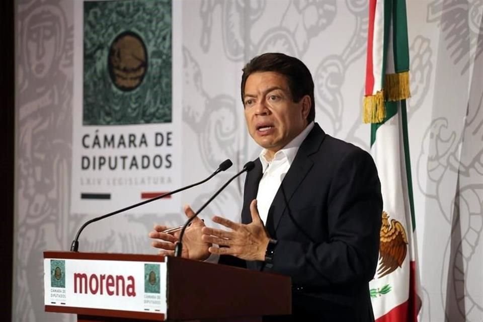 Mario Delgado, coordinador de la bancada de Morena en la Cámara de Diputados.