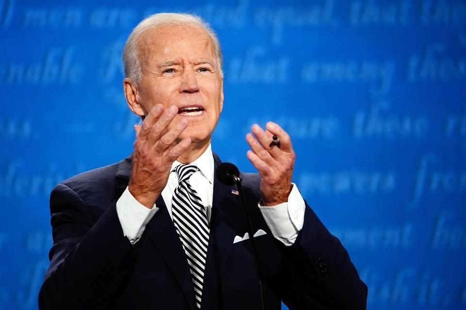 El candidato demócrata Joe Biden defendió un plan contra la crisis climática.