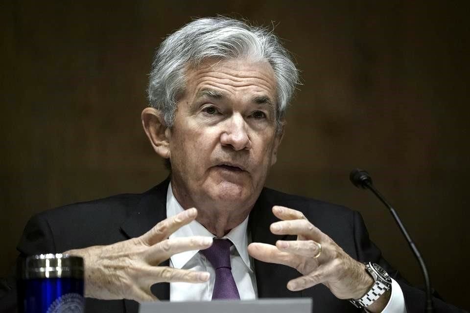 Jerome Powell, presidente de la Reserva Federal de EU.