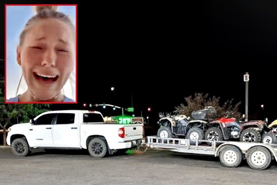 Sicarios del norte de Sonora despojaron a la familia de todo: vehículos, dinero, equipaje y hasta pasaportes. En Snapchat quedó registrada la angustia de Clara Davis, de 13 años, luego del asalto (imagen superior izquierda).