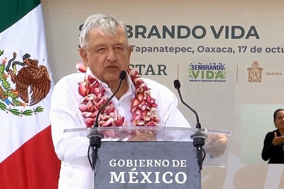 El Presidente López Obrador se encuentra de gira en Tapanatepec, Oaxaca.