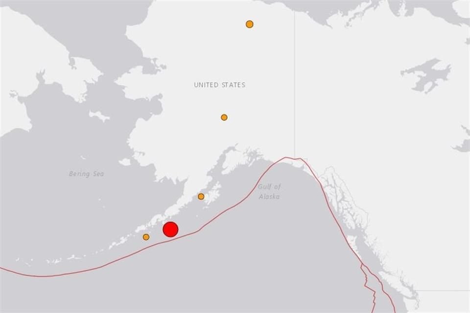 El epicentro del sismo se registró en el sur de Alaska, Estados Unidos.