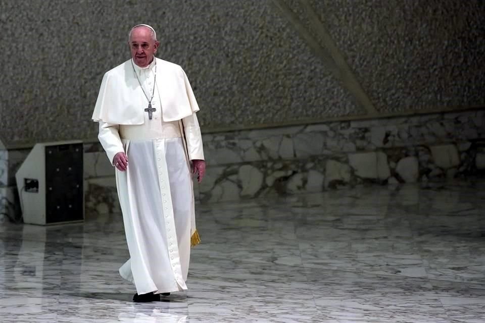 El Papa Francisco durante una audiencia general este miércoles.
