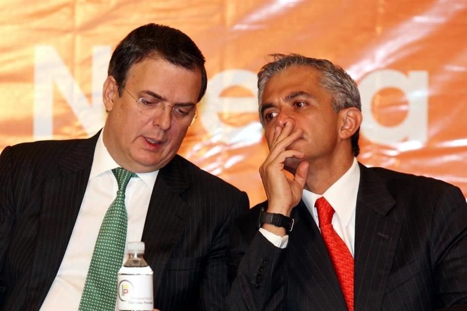Marcelo Ebrard y Miguel Ángel Mancera.