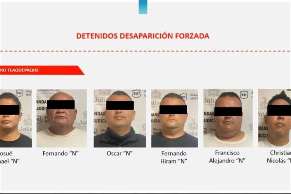 Seis policías de Tlaquepaque implicados en una desaparición forzada en 2019.