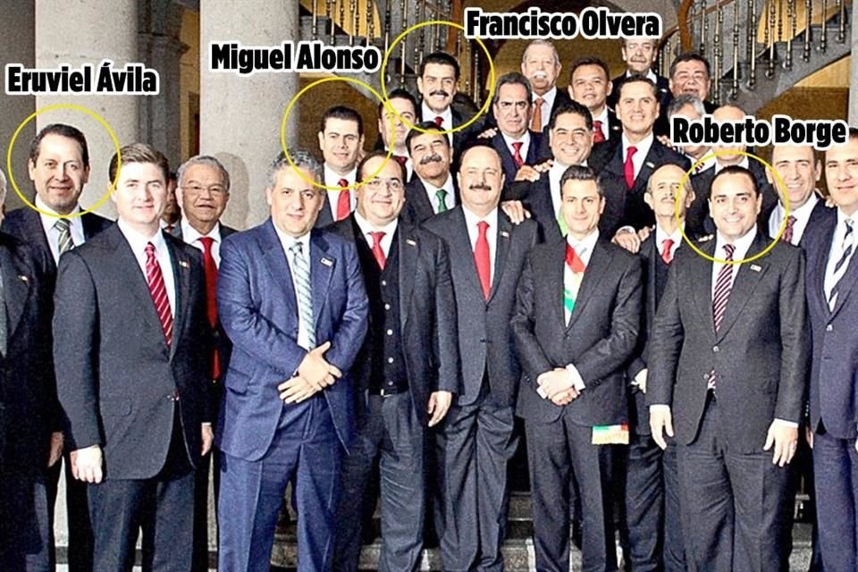 Los ex Gobernadores de Edomex, Zacatecas, Hidalgo y Quintana Roo están implicados en el desvío de fondos a campañas.