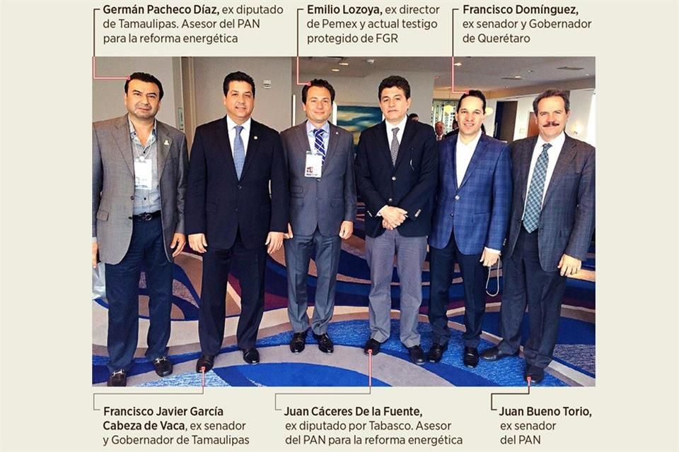 Legisladores mexicanos y sus asesores acompañaron a Emilio Lozoya a la CERAweek 2014, una conferencia anual que reúne en Houston, Texas, a ejecutivos y analistas de la industria energética del mundo