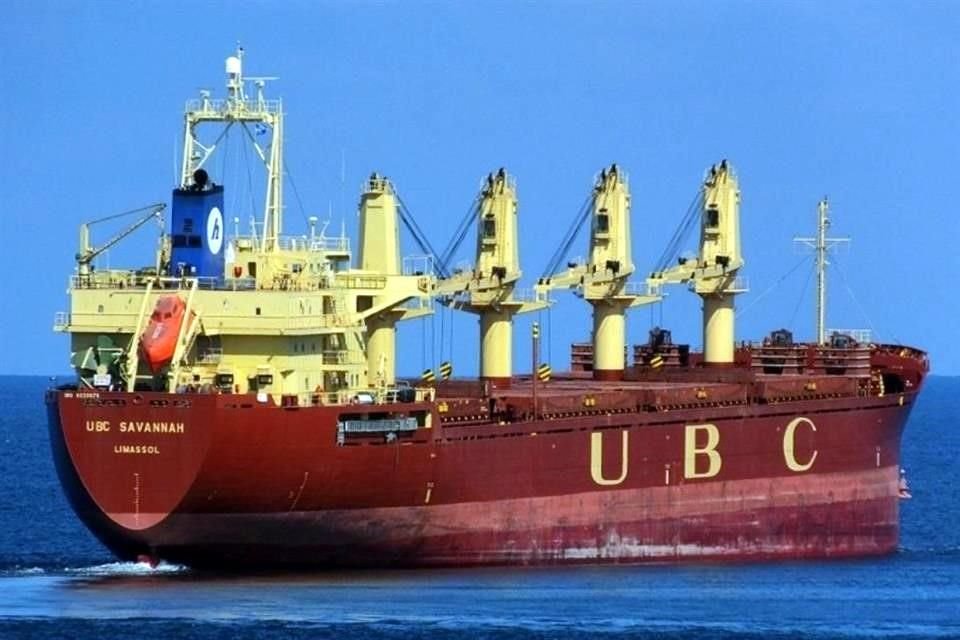 El buque rentado por un tercero a UBC Savannah lleva más de 1 año detenido en el Puerto de Altamira, por haber encontrado droga en la carga.