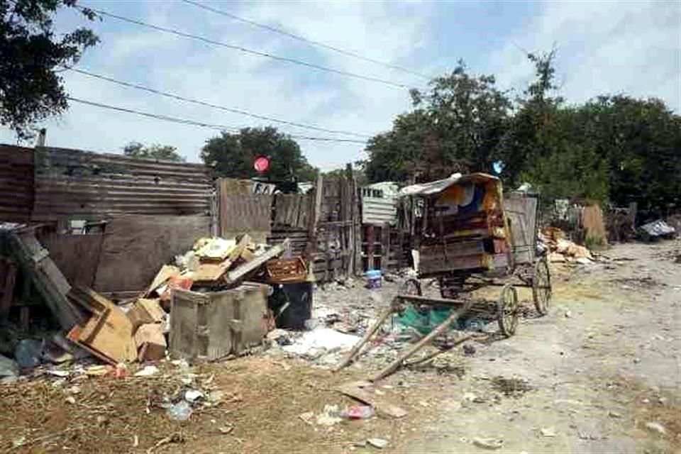 Polgonos de pobreza que rodean la ciudad de Monterrey, en Guadalupe, Nuevo Len.