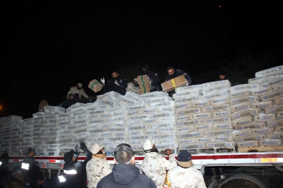 Fueron hallados 252 paquetes con diferentes pesos y tamaños con mariguana.