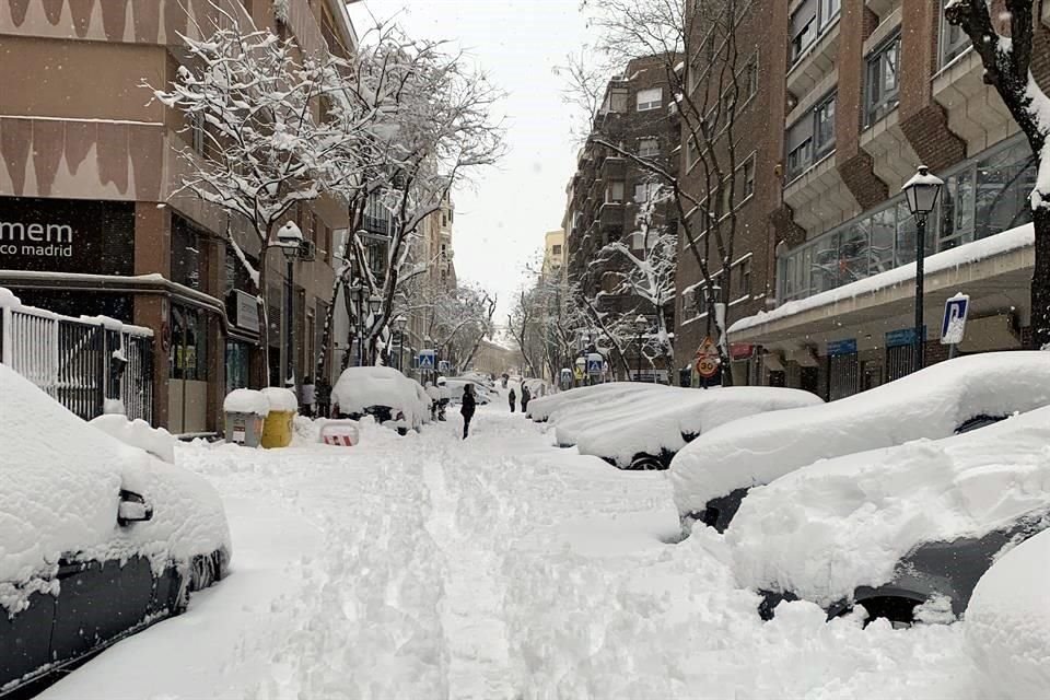 Emilio Vaca fue testigo de la mayor nevada que se ha dado en cerca de 50 años en la capital española.