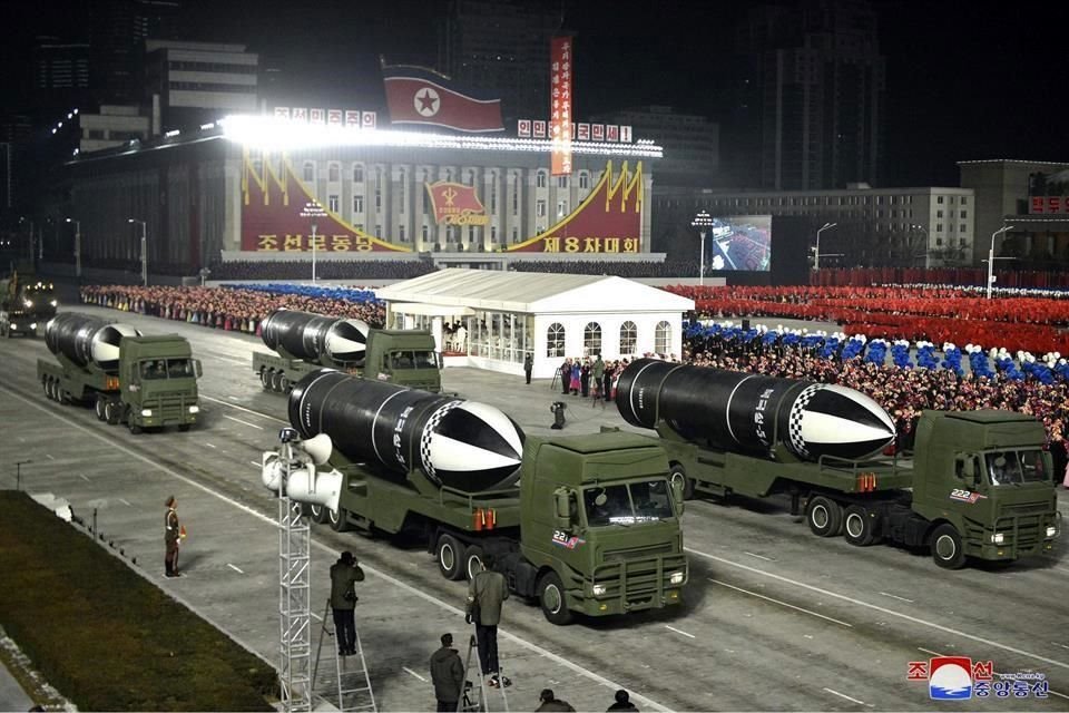 Los misiles presumidos en el desfile podrían ser lanzados desde submarinos.