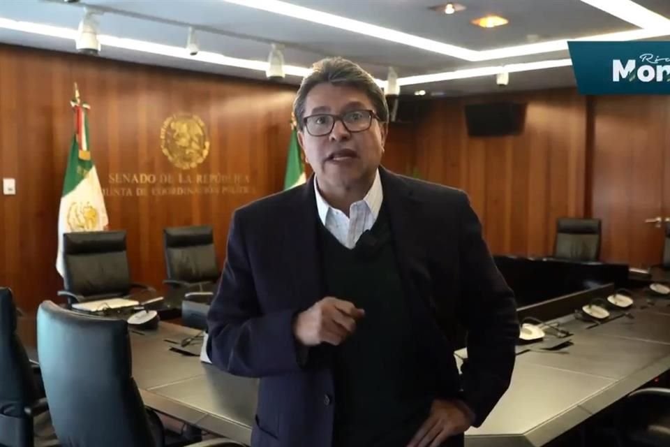 Ricardo Monreal, jefe de la bancada de Morena en el Senado.