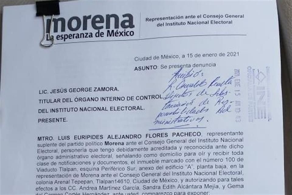 El representante de ese partido ante el organismo electoral, Sergio Gutiérrez, consideró que los consejeros violan la ley al hablar sobre acuerdos que aún no han sido aprobados.