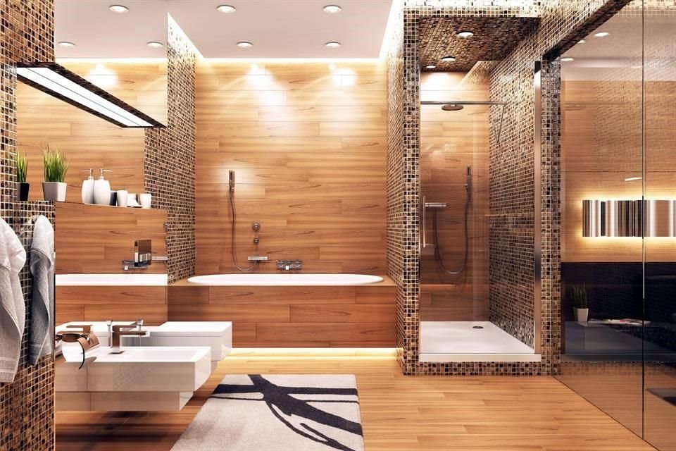 La tendencia es usar el mosaico vitreo como recubrimiento en baños y cocinas, ya que tiene cualidades que lo hacen ideal para estos espacios.