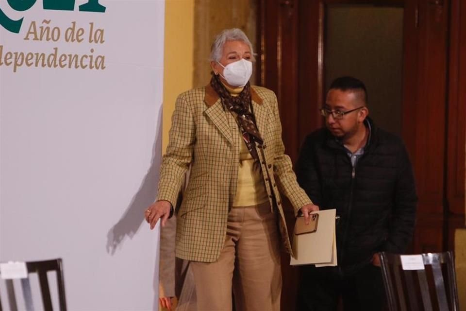 Olga Sánchez Cordero, titular de la Segob.