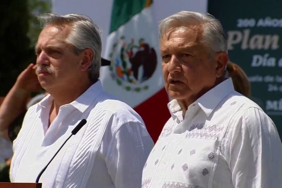 Alberto Fernández y Andrés Manuel López Obrador, Presidentes de Argentina y México, respectivamente.