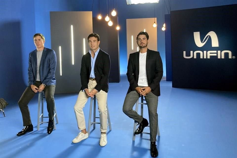 Abraham Ancer, Carlos Ortiz y Sergio Pérez harán mancuerna en la empresa UNIFIN.