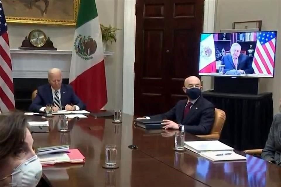 El Presidente Biden tuvo una reunión virtual con su homólogo mexicano, Andrés Manuel López Obrador.