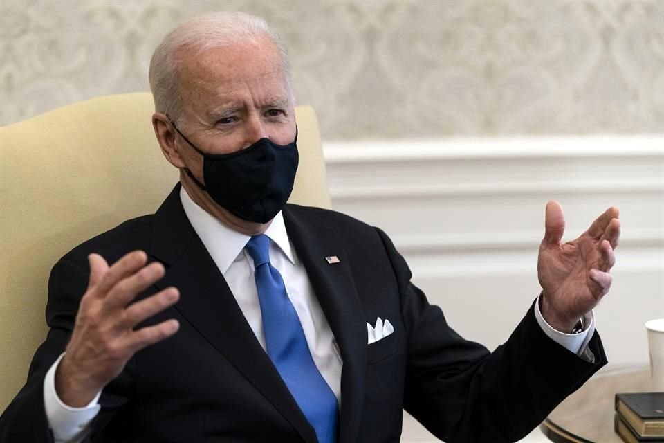 El Presidente estadounidense, Joe Biden, se reunió con autoridades en la Casa Blanca.