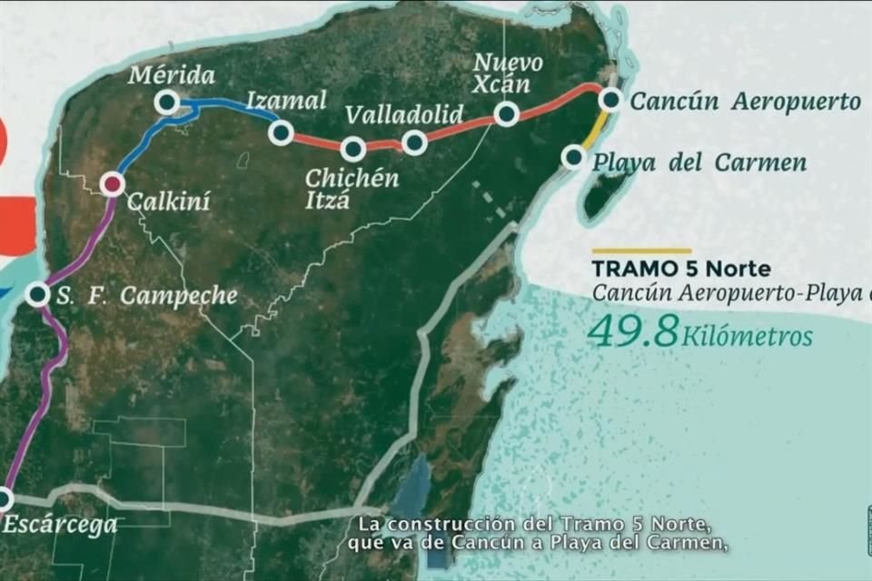 El tramo Cancún-Tulúm será elevado.