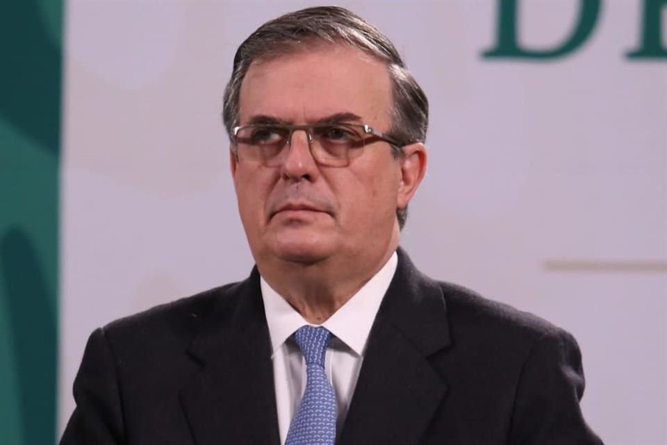 Marcelo Ebrard en conferencia matutina.