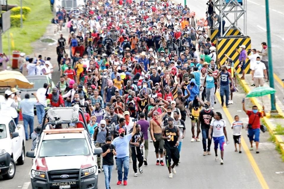Mientras en las calles de la ciudad fronteriza chiapaneca los haitianos predominan, ayer una nueva caravana avanzó por Chiapas.