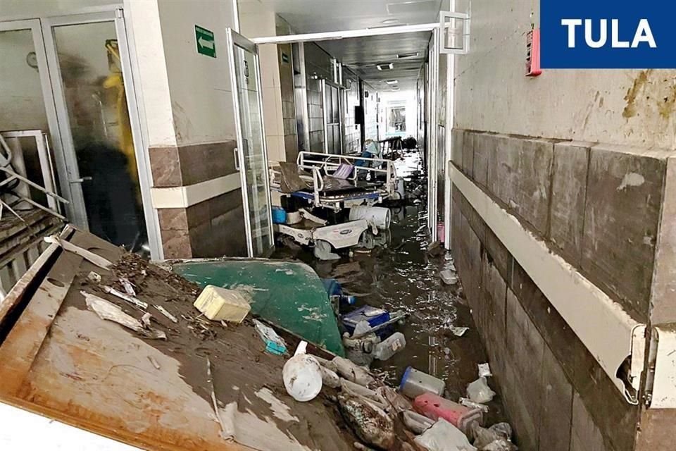 El hospital del IMSS en Tula quedó destrozado. Autoridades del instituto iniciarán hoy su rehabilitación.
