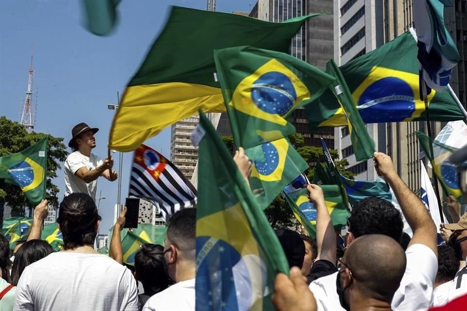 Las movilizaciones fueron convocadas por grupos de la derecha que no están conformes con el Gobierno de Bolsonaro.