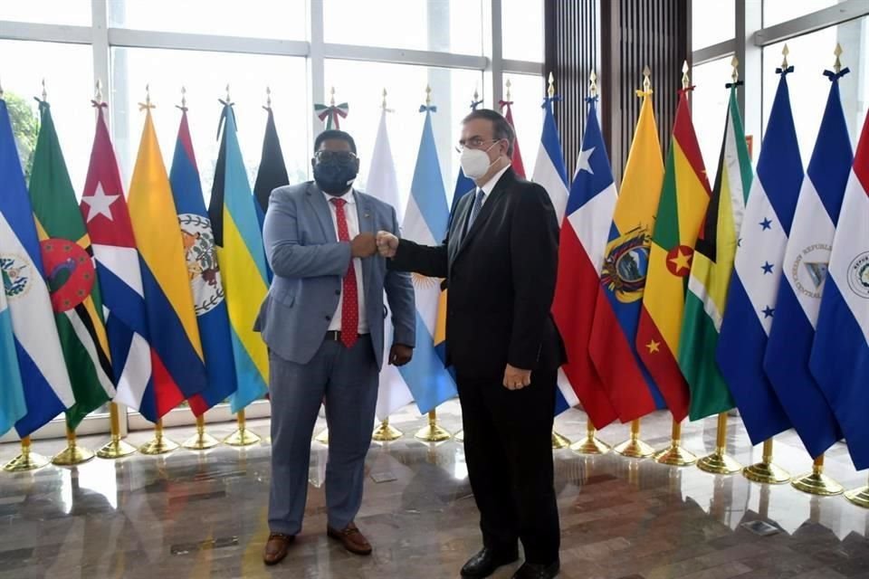 El Canciller Ebrard recibió a Mohamed Irfaan Ali, Presidente de Guyana.