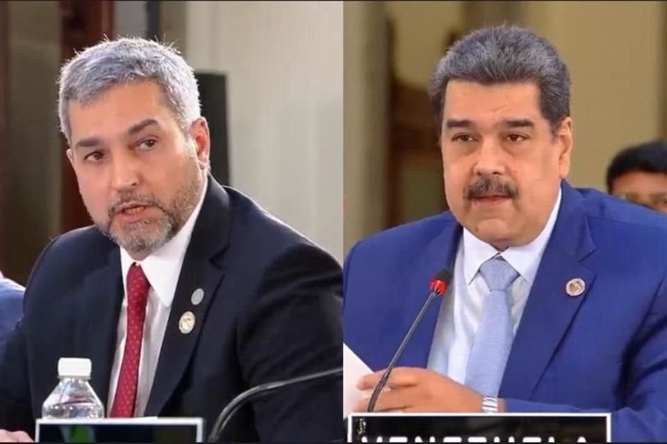 Mario Benítez, Presidente de Paraguay, y Nicolás Maduro, Presidente de Venezuela.