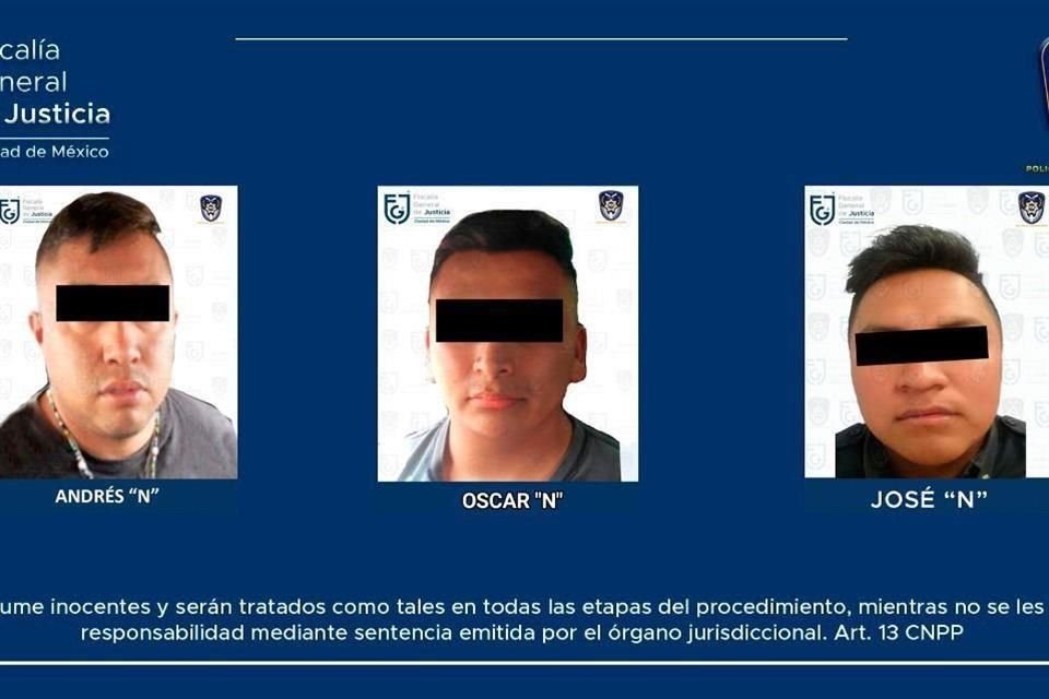 tres policías capitalinos que podrían estar relacionados con el homicidio de José Alberto Serna Rojas fueron detenidos.