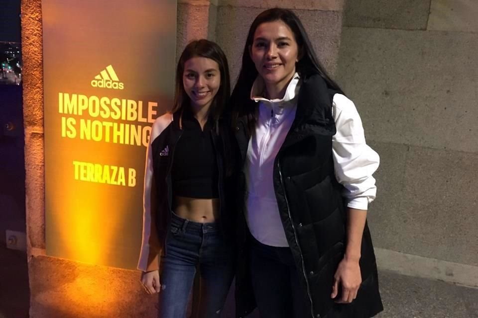 Alegna y la triple medallista olímpica en taekwondo María del Rosario Espinosa encabezaron el evento de su firma patrocinadora Adidas denominado 'Impossible os Nothing'