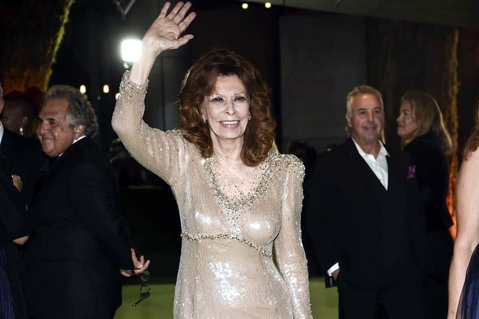 Sophia Loren fue homenajeada durante la inauguración.