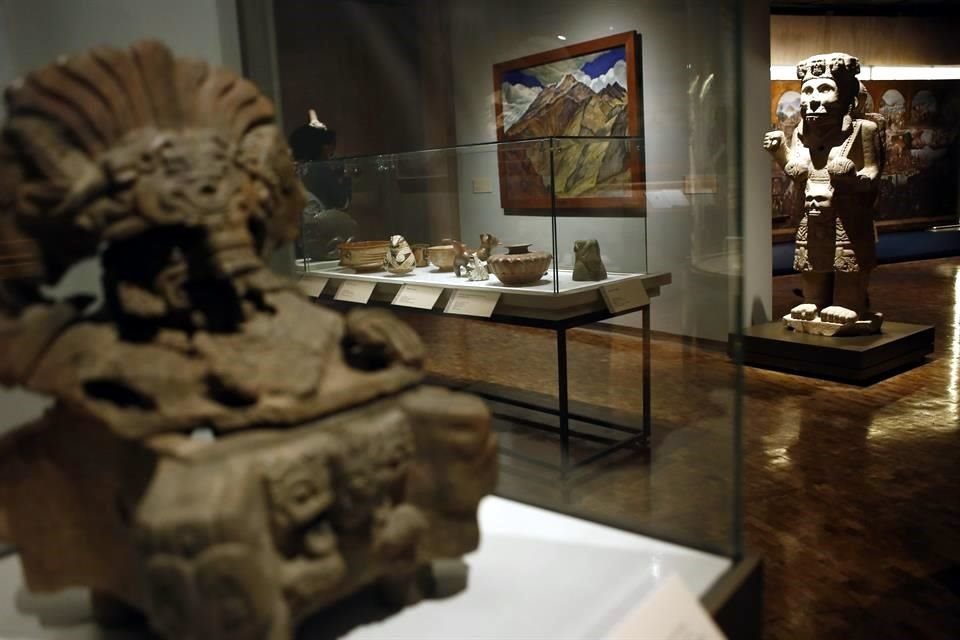 Aspectos de la exposición 'La Grandeza de México' en el Museo Nacional de Antropología.